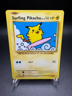 Surfing Pikachu - 111/108 - Pokemon Card Evolutions XY Secret Rare Card 2016 - Image 1