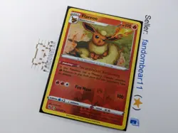 Flareon REVERSE HOLO RARE card 026/185 Vivid Voltage 2020 Pokemon NM/LP - Image 4