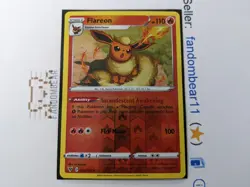 Flareon REVERSE HOLO RARE card 026/185 Vivid Voltage 2020 Pokemon NM/LP - Image 5