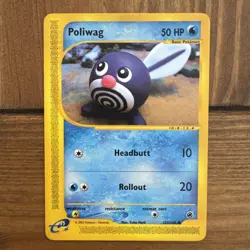 Pokemon TCG Poliwag Card Expedition Base Set 125/165- MINT CONDITION - Image 1