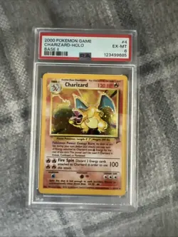 Pokemon Charizard 4/130 Base Set 2 Holo Rare Vintage Card - Image 1