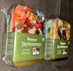 Magic The Gathering: Bloomburrow 2-Tins {2 Promo Cards+5 Booster Pks} Each Tin - Image 3