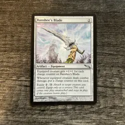 MTG 1x Banshee's Blade x1 LP Mirrodin - Image 1