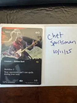 Voice of Victory BORDERLESS Tarkir:Dragonstorm NM mtg - Image 1