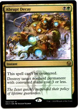 ABRUPT DECAY 57 MAGIC: THE GATHERING GUILDS OF RAVNICA: GUILD KITS (GK1) RARE - Image 1