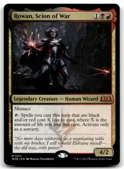 MTG Rowan, Scion of War M Wilds of Eldraine 211 LP - Image 1