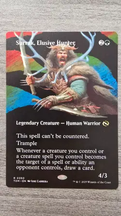 Surrak, Elusive Hunter (Rare Borderless) #350 Tarkir: Dragonstorm MTG NM - Image 1