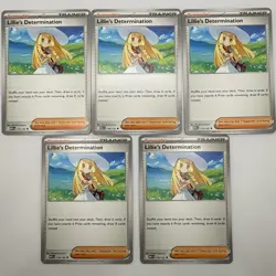 5x Lillie's Determination 119/132 Pokemon TCG: Mega Evolutions Non Holo NM ✨ - Image 2