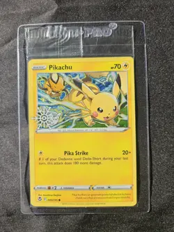 Pokemon Pikachu Cosmos Holo Snowflake Stamped Promo 049/195 Factory Sealed TCG - Image 1