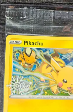 Pokemon Pikachu Cosmos Holo Snowflake Stamped Promo 049/195 Factory Sealed TCG - Image 2