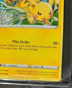 Pokemon Pikachu Cosmos Holo Snowflake Stamped Promo 049/195 Factory Sealed TCG - Image 4