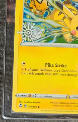 Pokemon Pikachu Cosmos Holo Snowflake Stamped Promo 049/195 Factory Sealed TCG - Image 5