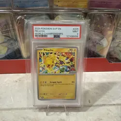 Pokemon TCG Pikachu Promo 2025 World Championships #225 PSA 9 - Image 1