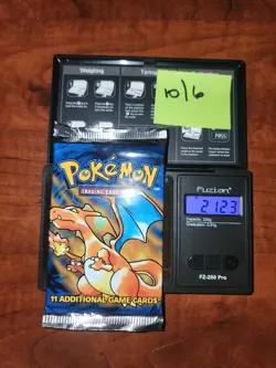 Heavy Base Set WOTC Pokemon Sealed Booster Pack Charizard Art 21.23 Grams LOOK - Image 1