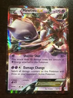 Mewtwo EX 62/162 MP Pokemon TCG XY Breakthrough - Image 1