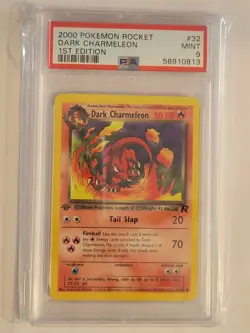 PSA 9 Pokemon 2000 1st Edition Team Rocket Dark Charmeleon #32 - Image 1
