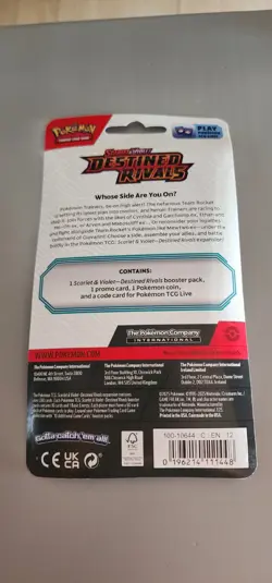 1x Pokemon TCG Scarlet & Violet Destined Rivals Blister Pack EEVEE (MANY AVAIL) - Image 2