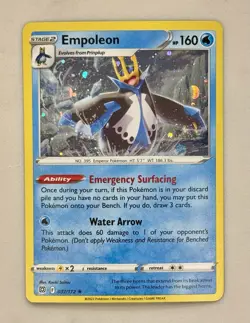 Empoleon Cosmos Holo Rare - 037/172 - Brilliant Stars Pokemon 2022 - NM/Mint - Image 1