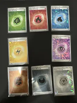 Pokemon Terapagos ex UPC Cracked Ice Energy Complete Set! - Image 1