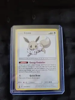 Pokemon Eevee Lightly Played 1st Edition Normal Hidden Fates: Shiny Vault - Image 1