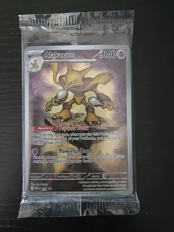 Alakazam #009 Mega Evolution ETB Pokemon Center Promo Pack SEALED - Image 1
