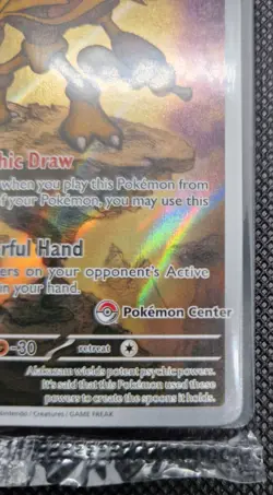 Pokemon Mega Evolution MEP 009 Alakazam Sealed Promo Pokemon Center Stamped - Image 5