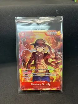 Sealed Promo One Piece CARD Treasure Booster Monkey.D.Luffy ST10-006 SR NEW - Image 1