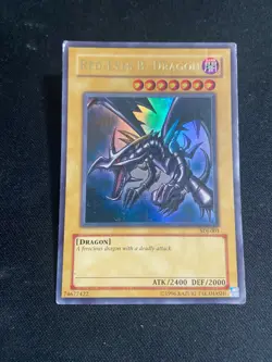 Red-Eyes Black Dragon SDJ-001 Yu-Gi-Oh Card Joey Starter Deck HP - Image 1