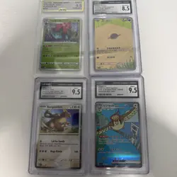Lot Of 4 Graded Pokemon Cards - Image 1