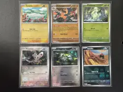 Pokemon Card Black Bolt/White Flare Master Ball pattern Holo Set Of 6 - Mint - Image 1