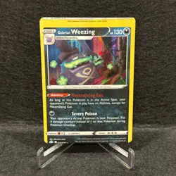 Galarian Weezing 042/072 Pokemon TCG Shining Fates ERROR CARD MISCUT - Image 1