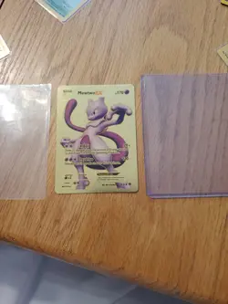 Mewtwo Ex Metal Gold Pokemon Hp170 Fan Art Card Mint Condition - Image 3