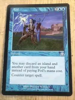 Foil 34/144 Prophecy Blue Uncommon Magic The Gathering MTG Card - Image 1