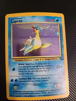 Lapras - 10/62 - Pokemon Fossil Unlimited Holo Rare Card WOTC LP+ - Image 1