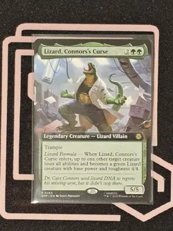 MTG Lizard, Connor's Curse 0265 Extended Art NON FOIL Rare - Image 1