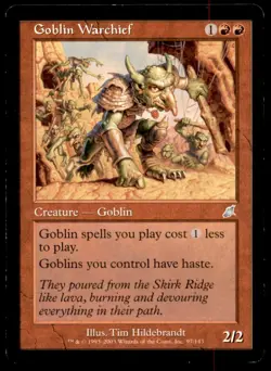 MTG Goblin Warchief LP Light Play Scourge [1978] - Image 1
