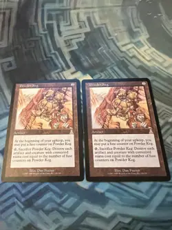MTG 2X Powder Keg Urza's Destiny ( 1X EX/LP+ & 1X EX/LP- ) - Image 1