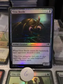 Virus Beetle - foil - Kamigawa: Neon Dynasty - Common - 128 - Image 1