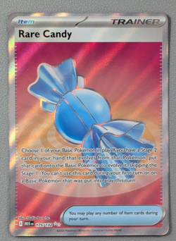 Rare Candy Full Art Ultra Rare 175/132 Pokemon Mega Evolution English NM - Image 1