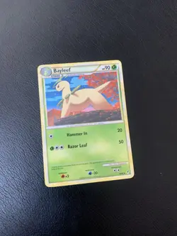2011 Pokemon Call of Legends Bayleef Lp Small Whiting On Back - Image 1