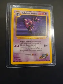 1999-2000 Pokemon TCG Sabrina's Haunter 58/132 Gym Heroes Unlimited - Image 5