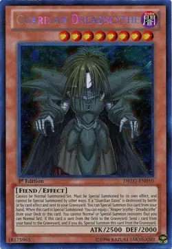 [SECRET RARE] YuGiOh - Guardian Dreadscythe - DRLG-EN010 - NM/M - 1st Edition - Image 1