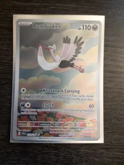 Pokemon TCG Bombirdier Art Illustration Rare Card Scarlet & Violet 219/198 - Image 4