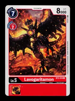 Lavogaritamon BT2-016 Red Digimon Card CCG Trading Card - Image 1