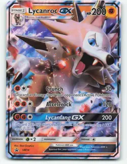 Lycanroc GX SM14 Promo Pokemon card - Image 1