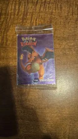 Sealed Charizard Mint Holo Pokemon Stadium Tip Shiny Danone Pokemon Card #06 - Image 1
