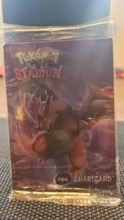 Sealed Charizard Mint Holo Pokemon Stadium Tip Shiny Danone Pokemon Card #06 - Image 2