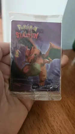 Sealed Charizard Mint Holo Pokemon Stadium Tip Shiny Danone Pokemon Card #06 - Image 3