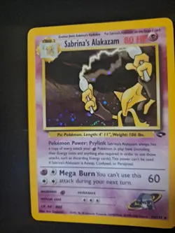 Pokemon Card Sabrina's Alakazam - Gym Challenge 16/132 - Holo Rare - Vintage - Image 3