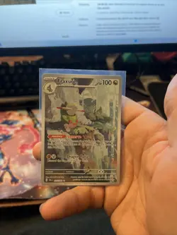 Pokemon TCG Fraxure Card 077/064 IR Sv: Shrouded Fable 2024 NM Condition - Image 1
